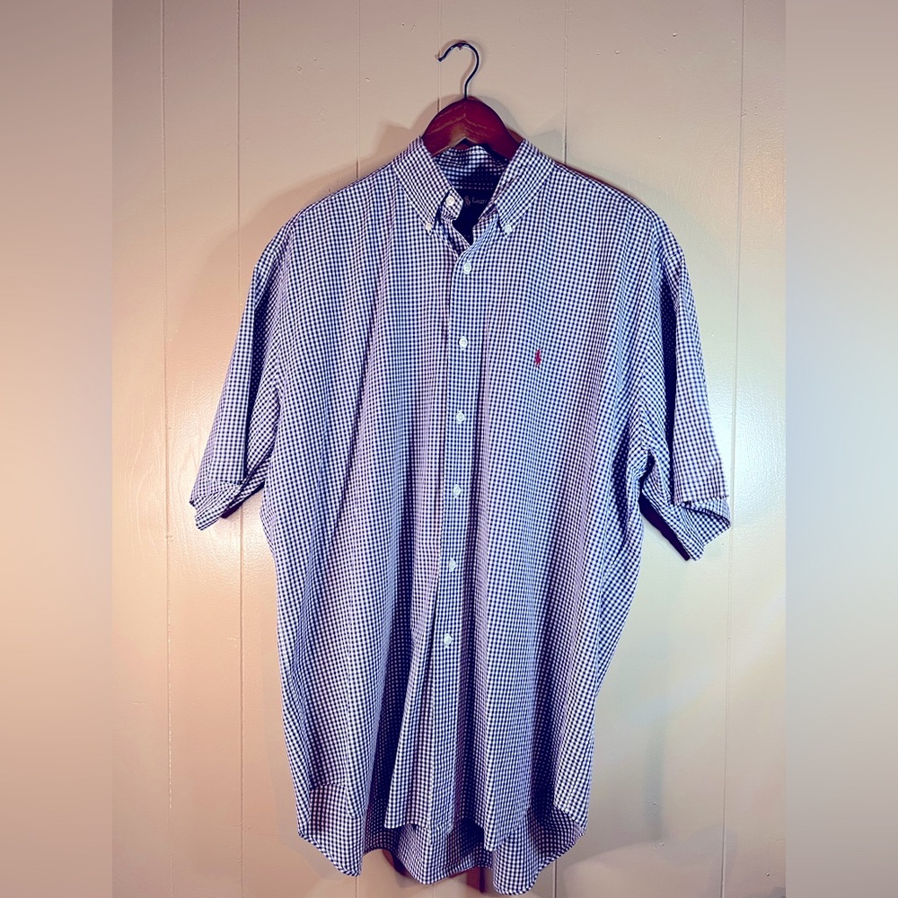 Ralph Lauren Blake Men’s Check Short Sleeve Button Down Shirt